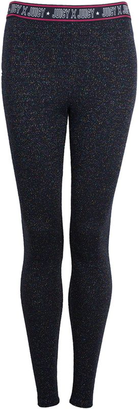 Juicy Couture - Fitted Legging - Blauw - Polyester - Met Metallic Draad