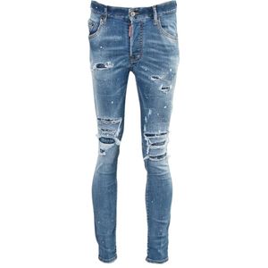 Dsquared2 - Super Twinky Jean - Versterkte Gescheurde Spijkerbroek - Stretchdenim