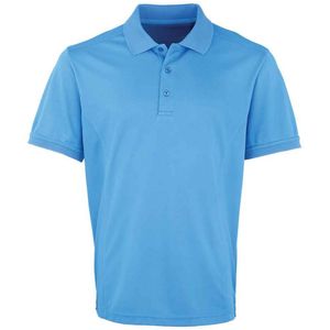 Premier Heren Coolchecker Pique Poloshirt (Saffierblauw)