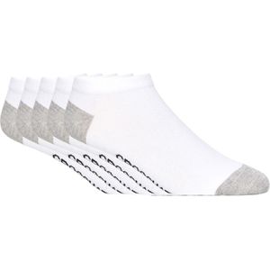 Crosshatch Herensokken (Set van 5) (Wit/Grijs/Zwart)