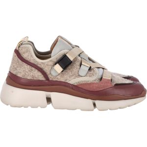 Chloé Sonnie Lage Sneakers in Multicolor Suède