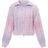 MYMO - Gebreid Vest - Lichtlila - Overcut Schouder - Lange Mouw