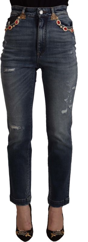 Dolce & Gabbana - High Waist Skinny - Jeans - Blauw