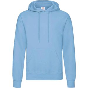 Fruit Of The Loom Unisex Volwassenen Klassiek Sweatshirt met capuchon (Hemelsblauw)