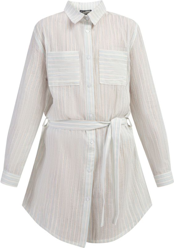 DreiMaster - Overhemdjurk - Lichtblauwe Strepen - Meisje