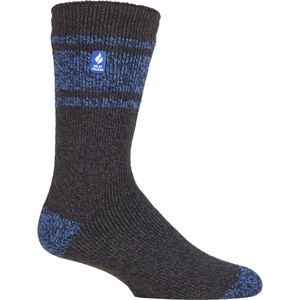 Heat Holders Heren extra dikke warme thermo sokken - Houtskool / Blauw (Athene)