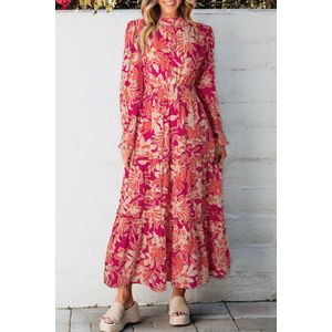 Bloemenlagend Maxi-jurk