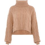 MYMO - Trui - Camel - Losse Pasvorm - Lange Mouw