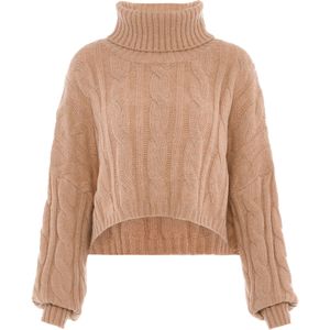 MYMO - Trui - Camel - Losse Pasvorm - Lange Mouw