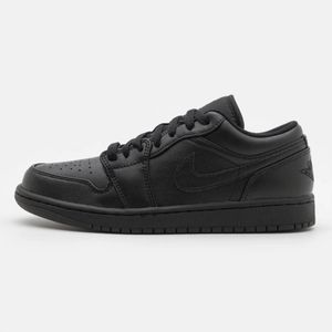 Nike Air Jordan 1 Low Herensneakers In Zwart/zwart/wit - Maat 43