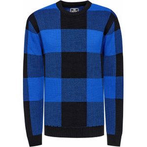 Rusty Neal - Grof Gebreide Trui - Zwart - Casual Pasvorm