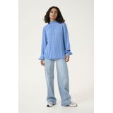 Kaffe, Dames, Blouses & Shirts, Blauw, Maat: XS Viscose,