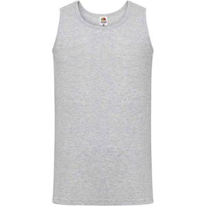 Fruit of the Loom Heren sportvest top (Heide Grijs)