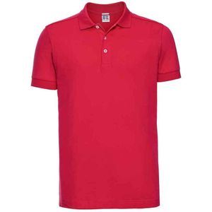Russell Heren Rek Polo Shirt (Klassiek rood)