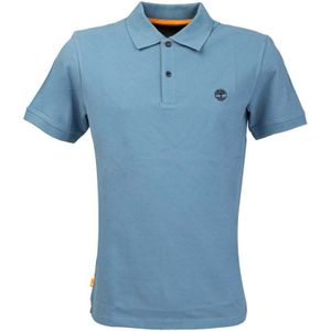 Men's Timberland Stretch Polo Shirt in Blue