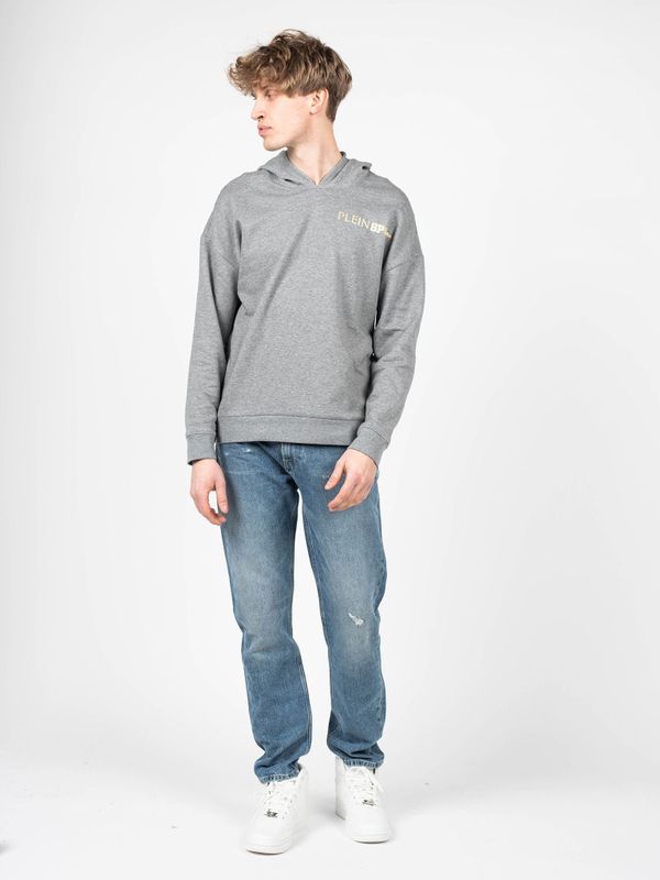 Plein Sport - Hoodie - Grijs - Heren - Katoen