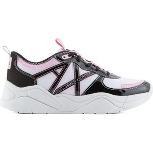 Armani Exchange - Damestrainers - Wit Zwart