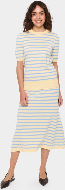 Saint Tropez - Mila SZ SS - Gebreide Trui - Veelkleurig - Ronde Hals