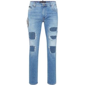 Denim Rock Star Fit Trousers Studs