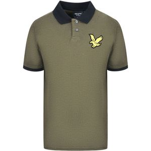 Lyle & Scott - SP1700V W814 - Poloshirt - Olive Green - Geblokt Marl