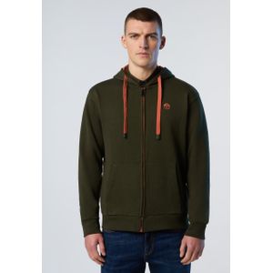 North Sails - Hoodie Full Zip 691260 - Groen - Katoen