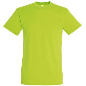SOLS Heren Regent T-Shirt Met Korte Mouwen (Appelgroen) - Maat XL