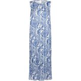 Kaffe - KAJemma - Jurk - Blauw/Wit - 3/4 Lengte - Mouwloos