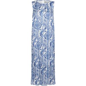 Kaffe - KAJemma - Jurk - Blauw/Wit - 3/4 Lengte - Mouwloos