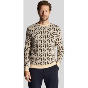 Lyle&Scott Golf Monogram Knitted Crew Neck