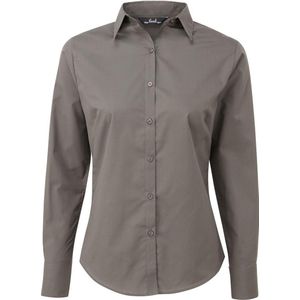 Premier Dames/Dames Shirt Met Lange Mouwen (Donkergrijs)