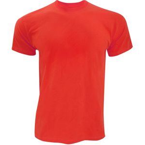 Fruit Of The Loom Heren Originele T-shirt korte mouwen (Rood)