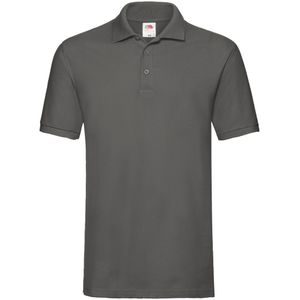 Fruit of the Loom Heren Premium Piqué Poloshirt (Licht Grafiet)