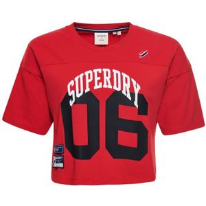 Superdry Varsity Arch T-shirt Met Wijdvallende Pasvorm - Dames - Maat 44