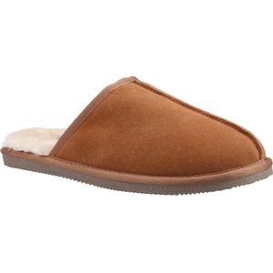 Hush Puppies Heren Coady Suede Slippers (Tan)