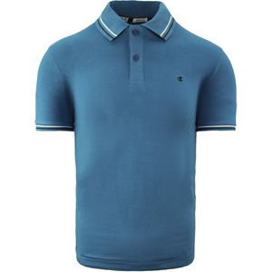 Champion - Heritage Fit - Poloshirt - Blauw - Korte Mouw