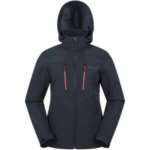 Mountain Warehouse dames/dames Genesis winddicht softshell jack (Zwart)