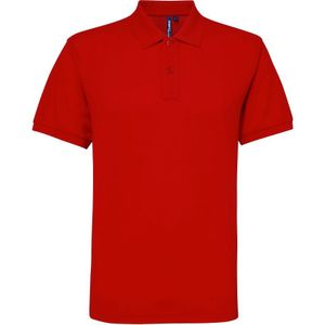 Asquith & Fox Heren Poloshirt met korte mouwen Prestatiemengsel (Rood)
