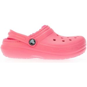 Girl's Crocs Junior Classic Lined Clogs in Pink