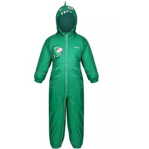 Regatta Kinderen/Kinderen Mudplay Peppa Pig Dinosaurus Puddle Suit (Jellybean Groen)