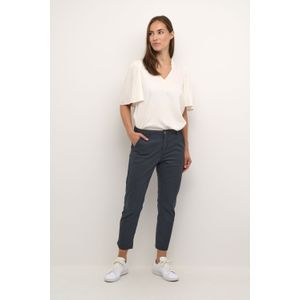 Casual Broek - Salute Blue - Regular Fit - Cropped Lengte