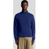 Lyle & Scott Superfine Katoenen 1/4 Zip Sweatshirt - Blauw
