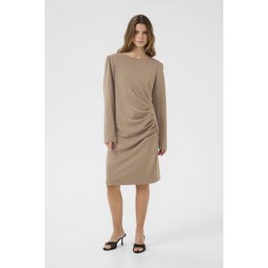 Jersey jurk Feminine beige