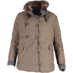 Brunello Cucinelli Bontafwerking Dubbelzijdige Donsjas in Bruine Polyamide