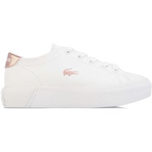 Girl's Lacoste Infant Gripshot Trainers In White Pink - Maat  25