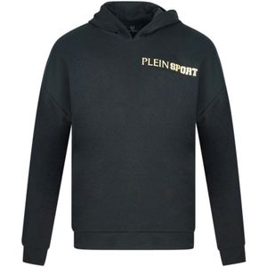 Philipp Plein Sport Block Logo On Chest Black Hoodie