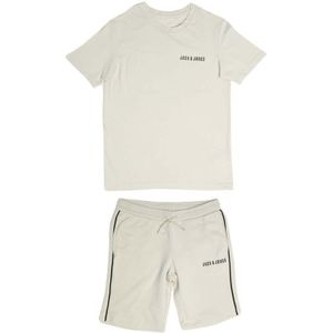 Boy's Jack Jones Kai T-Shirt & Short Set In Grey - Maat 7-8J / 122-128cm