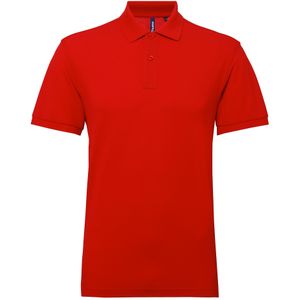 Asquith & Fox Heren Poloshirt met korte mouwen Prestatiemengsel (Kersenrood)