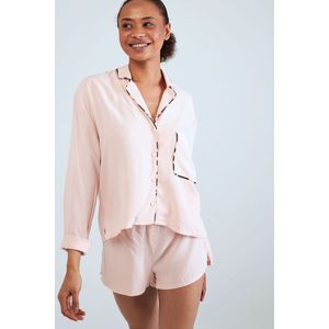 Herita Pyjama Set met Lange Mouwen - Roze