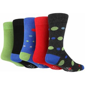 5-pack Heren Kleurige Gestreepte Bamboe Dress Sokken