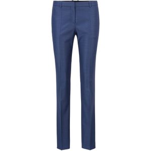 Boss - Titana - Damesbroek - Blauw - Formele Collectie - 100% Scheerwol